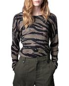 Zadig & Voltaire Axel Camo Cashmere Sweater