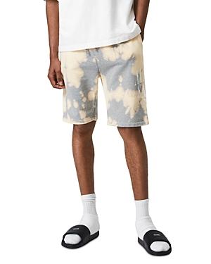 Allsaints Merger Cotton Bleached Sweatshorts