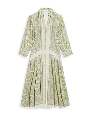 Sandro Margaret Printed Shirt Dress