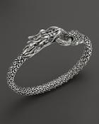John Hardy Naga Silver Dragon Bracelet With Diamond Pave, .45 Ct. T.w.