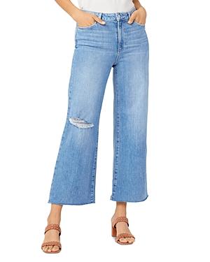 Paige Anessa Wide Leg Jeans In Karadest