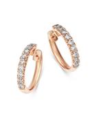 Bloomingdale's Diamond Hoop Earrings In 14k Rose Gold, 1.0 Ct. T.w. - 100% Exclusive
