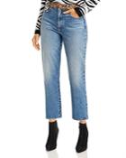 Alice And Olivia Amazing High-rise Girlfriend Jeans In Pretty Wild