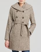 Calvin Klein City Tweed Belted Coat