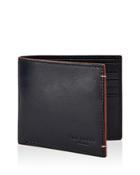 Ted Baker Cechic Contrast-stitch Leather Bifold Wallet