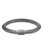 John Hardy Sterling Silver Classic Chain Bracelet With Black Rhodium