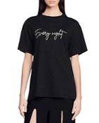 Sandro Every Night Cutout Back Tee