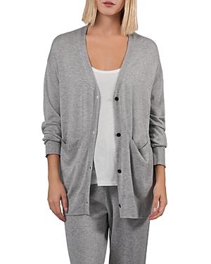 Atm Anthony Thomas Melillo Mixed Media V Neck Cardigan