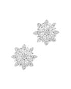 Bloomingdale's Diamond Starburst Stud Earrings In 14k White Gold, 1.0 Ct. T.w. - 100% Exclusive