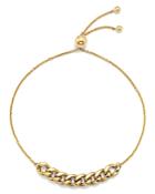 Zoe Chicco 14k Yellow Gold Large Curb Chain Bolo Bracelet