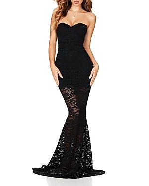 Nookie Romance Strapless Lace Gown