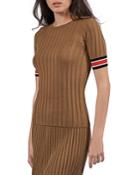 Atm Anthony Thomas Melillo Rib Knit Silk Blend Top