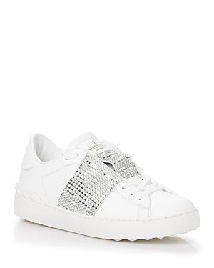 Valentino Garavani Women's Rockstud Untitled Crystal Detailed Sneakers