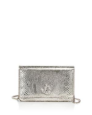 Jimmy Choo Palace Mini Embossed Metallic Leather Bag