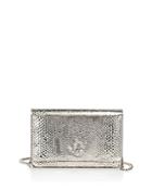 Jimmy Choo Palace Mini Embossed Metallic Leather Bag