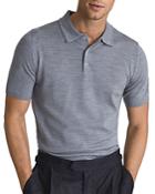Reiss Blair Merino Wool Snap Polo Shirt