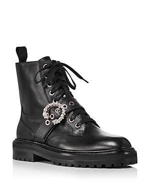 Jimmy Choo Women's Cora Embellished Combat Boots