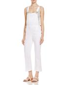 Frame Le Antibes Denim Overalls In Blanc