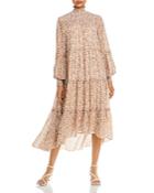 Cinq A Sept Rika Tiered Ruffle Midi Dress