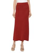 Misook Ribbed Soft Knit Midi Skirt
