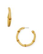 Aqua Bamboo Hoop Earrings - 100% Exclusive