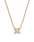Dana Rebecca Designs 14k Rose Gold Sophia Ryan X Pendant Necklace With Diamonds, 16