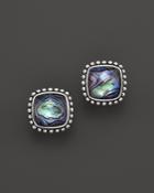 Lagos Sterling Silver Maya Abalone Doublet Square Earrings