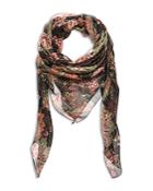 The Kooples Bollywood Metallic Floral Print Scarf