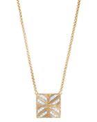 John Hardy 18k Yellow Gold Modern Chain Diamond Square Pendant Necklace, 16