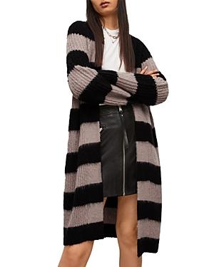 Allsaints Louisa Striped Maxi Cardigan