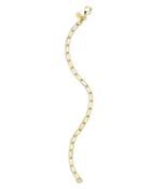 Argento Vivo Paperclip Chain Gold Plated Sterling Silver Bracelet