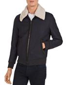 The Kooples Redding Shearling-collar Jacket