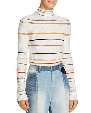 Sjyp Striped Turtleneck Sweater
