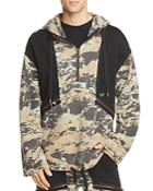 True Religion Camouflage Knit Hooded Anorak Sweatshirt
