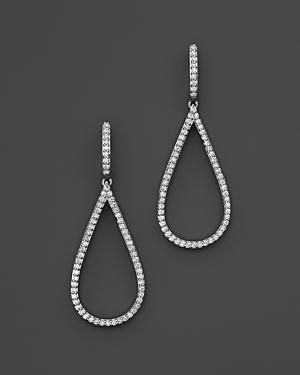 Diamond Teardrop Earrings In 14k White Gold, .50 Ct. T.w. - 100% Exclusive