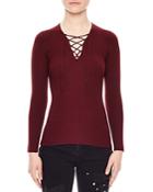 Sandro June Lace-up Sweater
