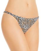 Aqua Swim Leopard Print String Bikini Bottoms - 100% Exclusive