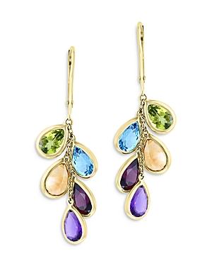 Bloomingdale's Multi Gemstone Drop Earrings In 14k Yellow Gold - 100% Bloomingdale's
