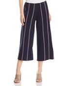 Nic And Zoe Lined Up Cropped Wide-leg Knit Pants
