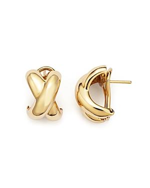 Roberto Coin 18k Yellow Gold Small Crossover X Earrings