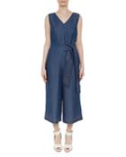 Ted Baker Colour By Numbers Pipere Chambray Jumpsuit
