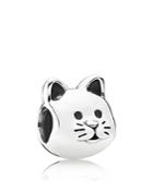 Pandora Charm - Sterling Silver Curious Cat, Moments Collection