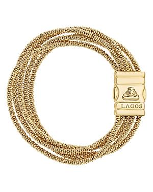 Lagos Caviar Gold Collection 18k Gold Five Strand Bracelet