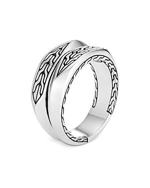 John Hardy Men's Sterling Silver Classic Chain Decorative Split Band