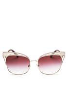 Valentino Square Sunglasses, 55mm