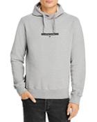 Stone Island Cotton Fleece Logo Print Garment Dyed Hooded Sweatshirt