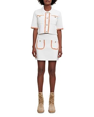 Maje Misal Short Sleeve Sweater