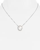 Nadri Sterling Mother-of-pearl Pendant Necklace, 15