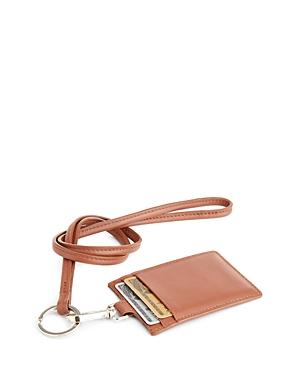 Royce New York Leather Lanyard Card Case