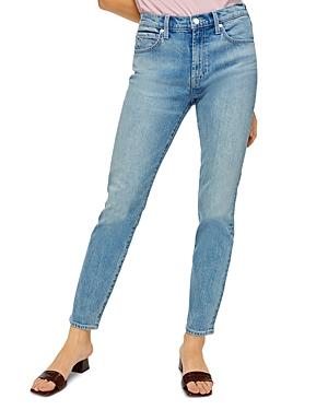 7 For All Mankind Beauty Denim Peggi Tapered Jeans In Ventana Blue